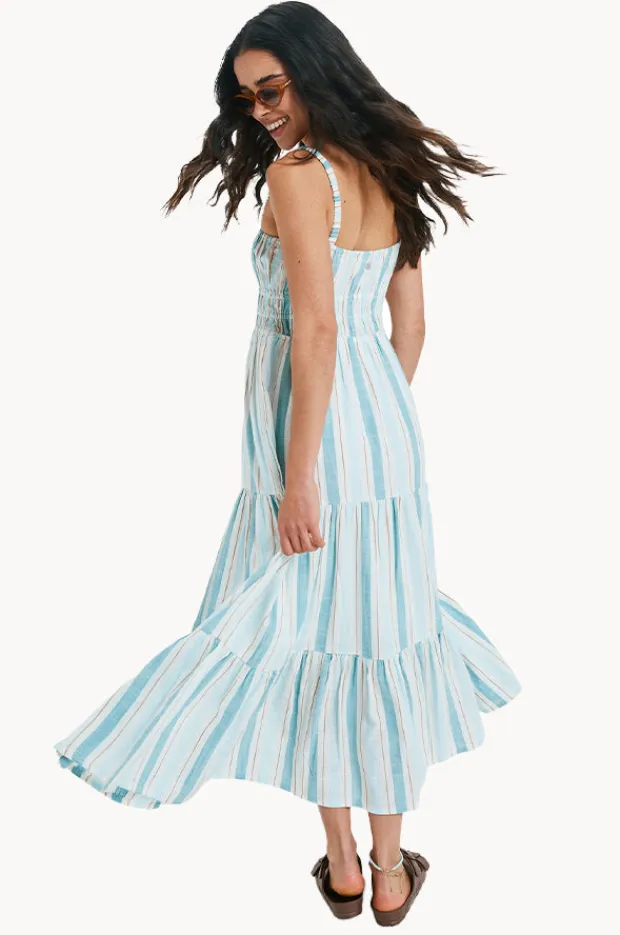 Women Roxy Sunshine Coastline Stripe Dress