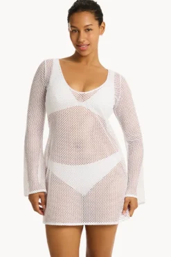 Women Sea Level Surf Mesh Cover Up