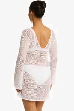 Women Sea Level Surf Mesh Cover Up