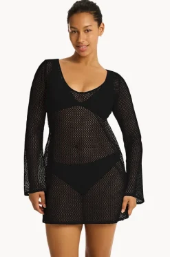 Women Sea Level Surf Mesh Cover Up
