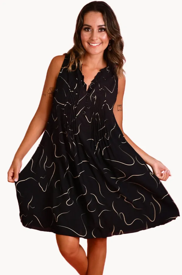 Women Bodacious Swirl Lombok Pleat Dress