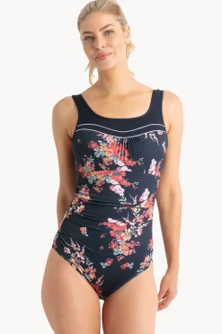 Women Poolproof Tabitha Ruched Scoop One Piece