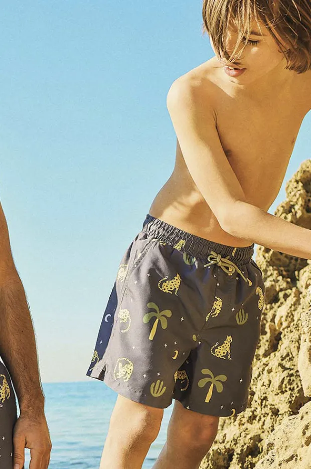 BOY Skwosh Teen Boys Leopard Nights Eco Short