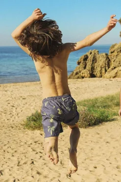 BOY Skwosh Teen Boys Leopard Nights Eco Short