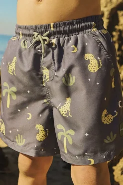 BOY Skwosh Teen Boys Leopard Nights Eco Short