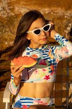 Minihaha Teen Girls Camille Crop Suntop Set