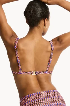 Women Sea Level Tessera Chain Link Longline Tri