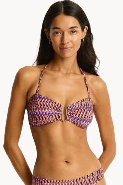 Women Sea Level Tessera U Bar Bandeau