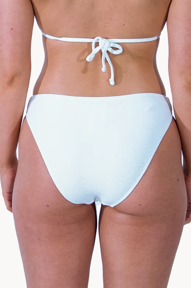 Women Base Swim Textured Hipster High Leg Pant