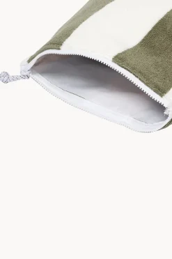 Women Sunny Life The Vacay Stripe Terry Beach Pouch