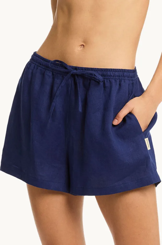 Women Sea Level Tidal Linen Boxer Short