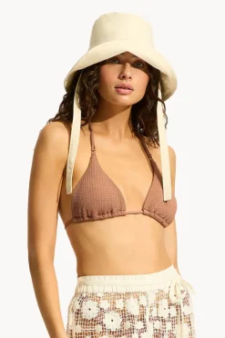 Women Seafolly Tie Up Bucket Hat
