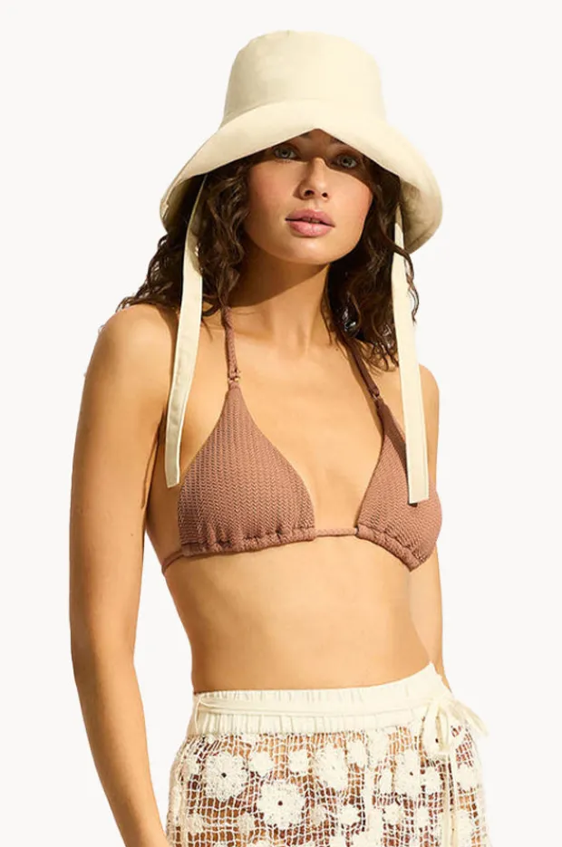 Women Seafolly Tie Up Bucket Hat