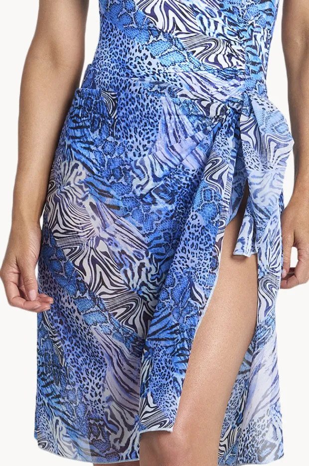 Women Jantzen Tigeress Midi Mesh Sarong