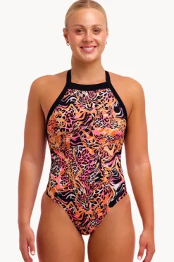 Women Funkita Tipsy Tiger Sky Hi One Piece