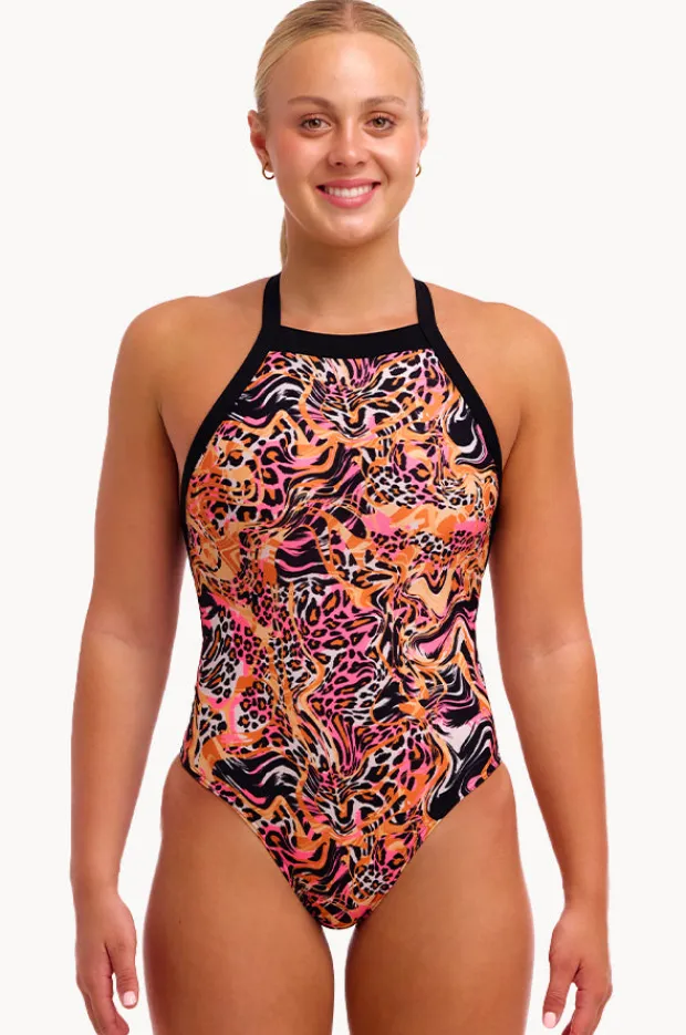Women Funkita Tipsy Tiger Sky Hi One Piece