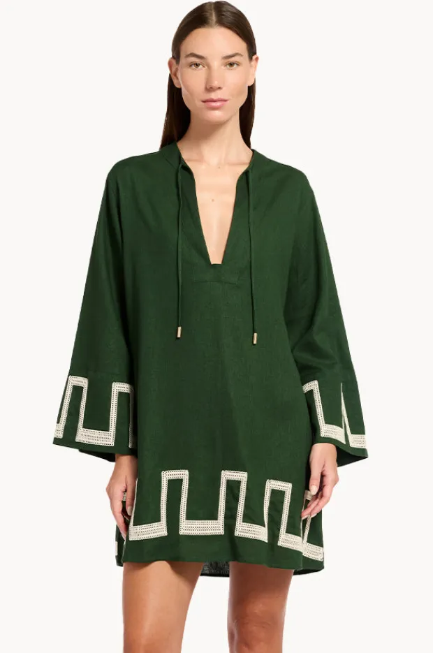 Women Jets Tirari Nights Embroidered Mini Kaftan