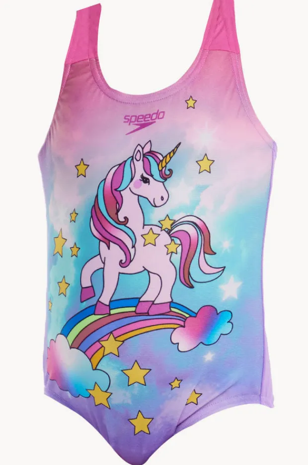 Speedo Toddler Girls Digital Printed One Piece