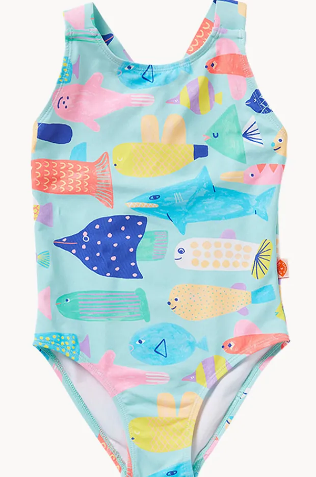 Halcyon Nights Toddler Girls Rainbow Reef One Piece