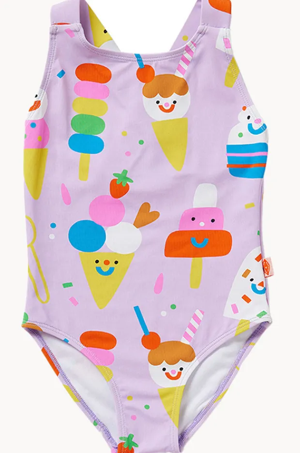 Halcyon Nights Toddler Girls Sundae Fun Day One Piece
