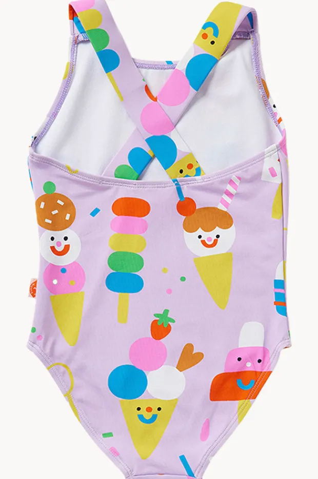 Halcyon Nights Toddler Girls Sundae Fun Day One Piece