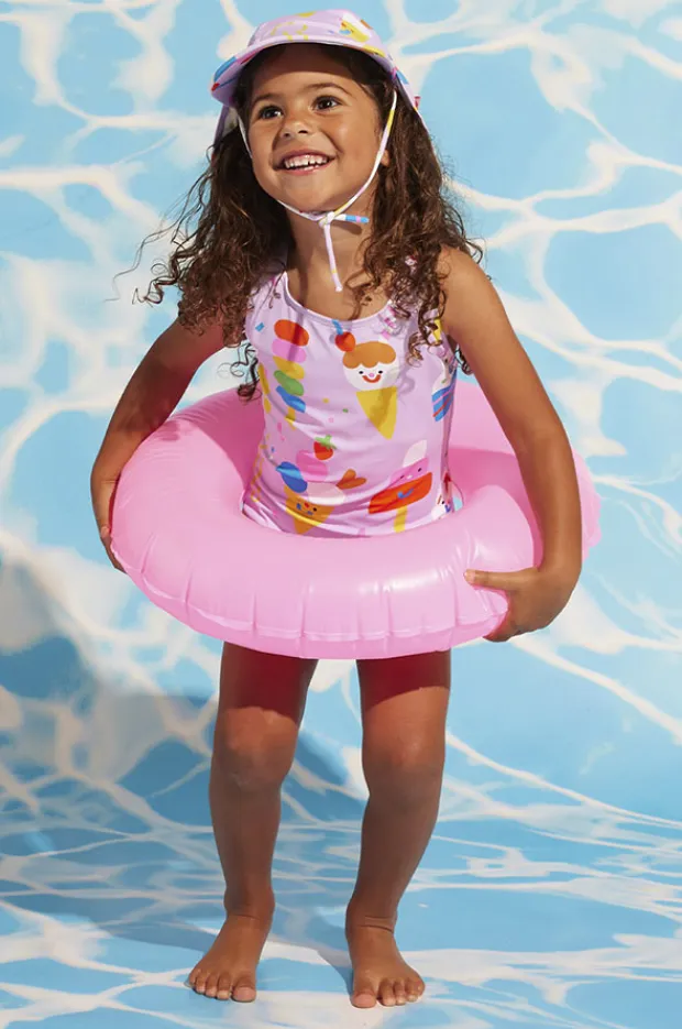Halcyon Nights Toddler Girls Sundae Fun Day One Piece
