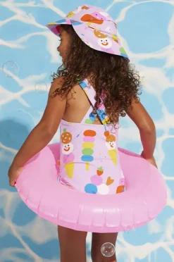 Halcyon Nights Toddler Girls Sundae Fun Day One Piece
