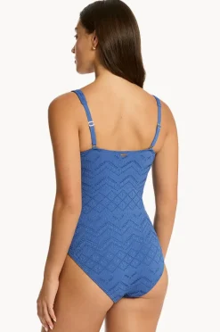 Women Sea Level Toscana Lace Up One Piece