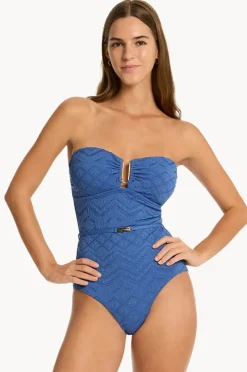 Women Sea Level Toscana U Bar Bandeau One Piece