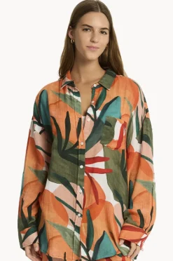 Women Sea Level Tropaluxe Beach Shirt