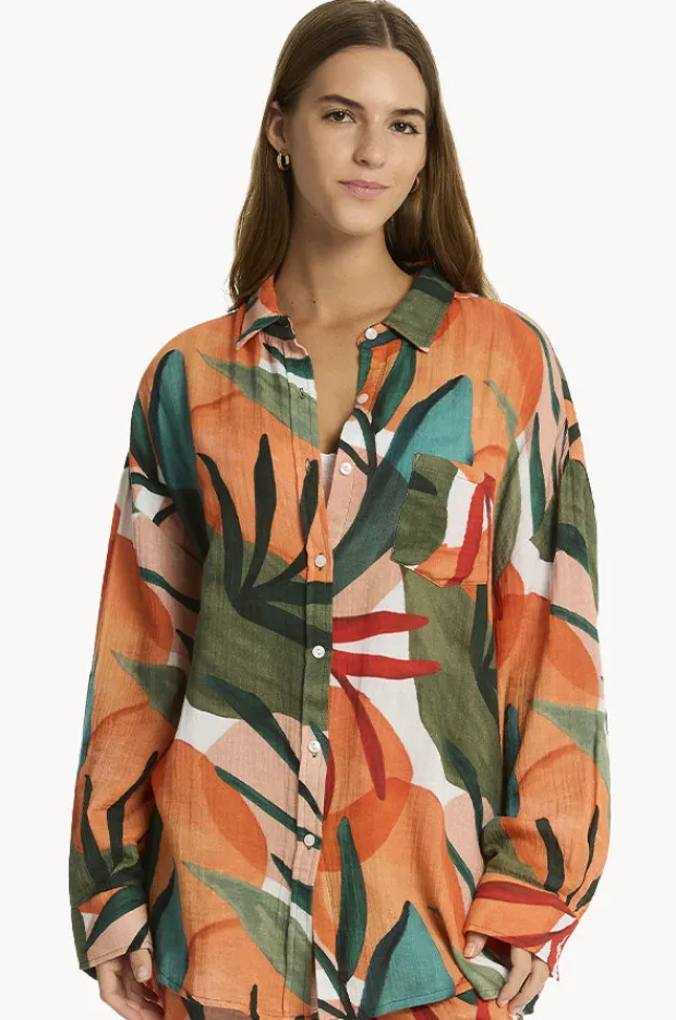 Women Sea Level Tropaluxe Beach Shirt