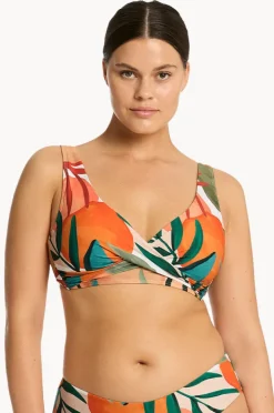 Women Sea Level Tropaluxe Cross Front Bra