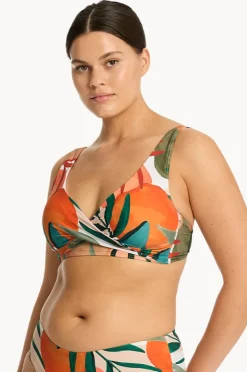 Women Sea Level Tropaluxe Cross Front Bra