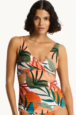 Women Sea Level Tropaluxe Cross Front Tankini Separate