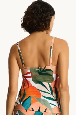 Women Sea Level Tropaluxe Cross Front Tankini Separate