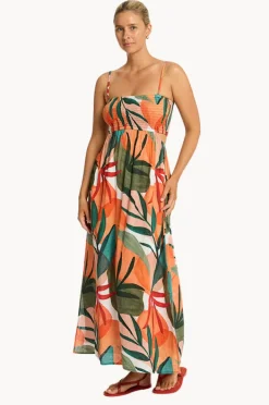 Women Sea Level Tropaluxe Cutaway Bandeau Dress