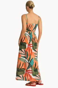 Women Sea Level Tropaluxe Cutaway Bandeau Dress