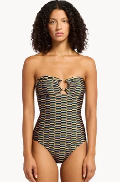 Women Jets Urban Geo Bandeau One Piece