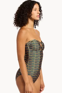 Women Jets Urban Geo Bandeau One Piece