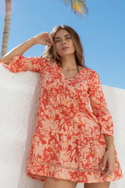Women Koy Resort Bell Sleeve Cover Up