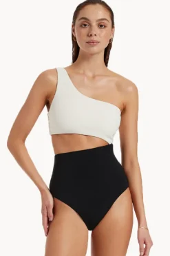 Women Jets Versa Rib One Shoulder One Piece