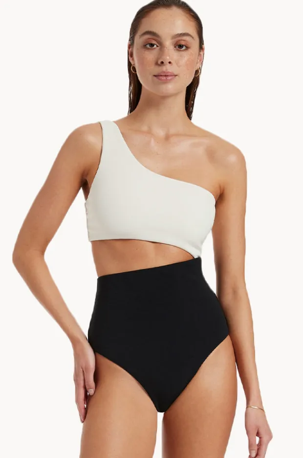 Women Jets Versa Rib One Shoulder One Piece