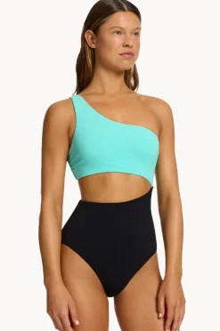 Women Jets Versa Rib One Shoulder One Piece