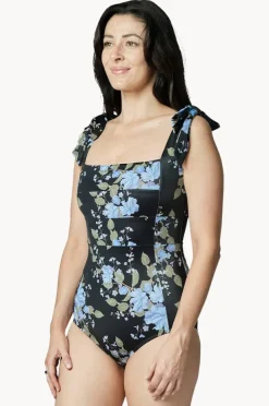 Women Une Piece Vintage Romantique Classic Square Neck One Piece