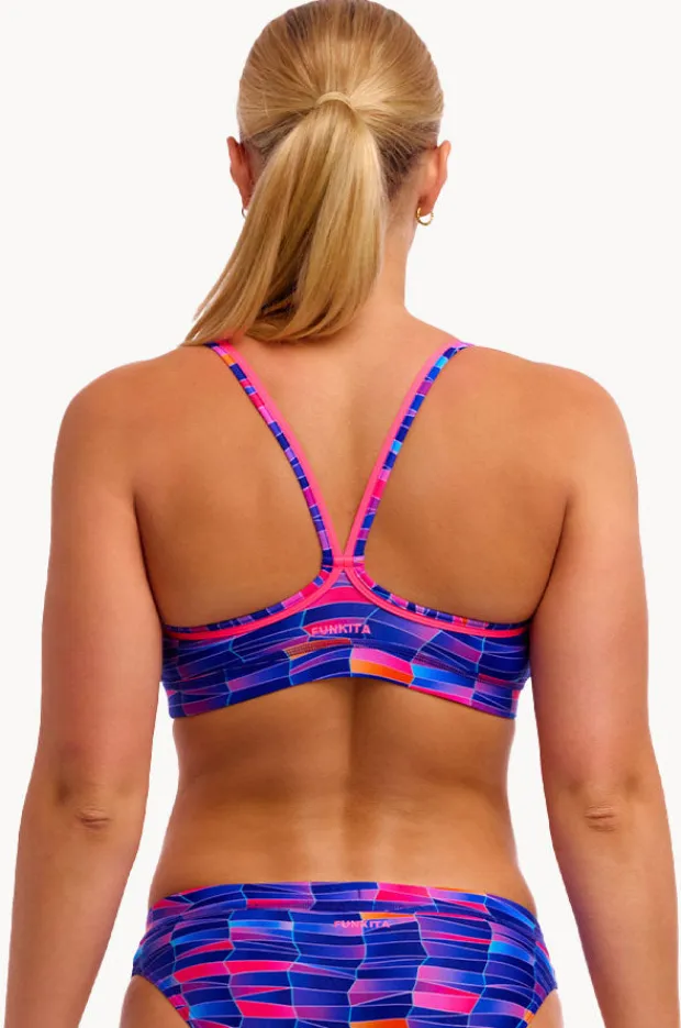 Women Funkita Warped Waves Sports Top