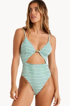 Women Billabong Wave Check Kaia One Piece