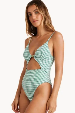 Women Billabong Wave Check Kaia One Piece