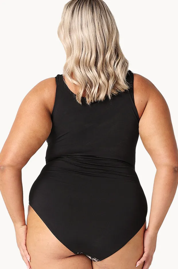 Women Capriosca Zip High Neck One Piece