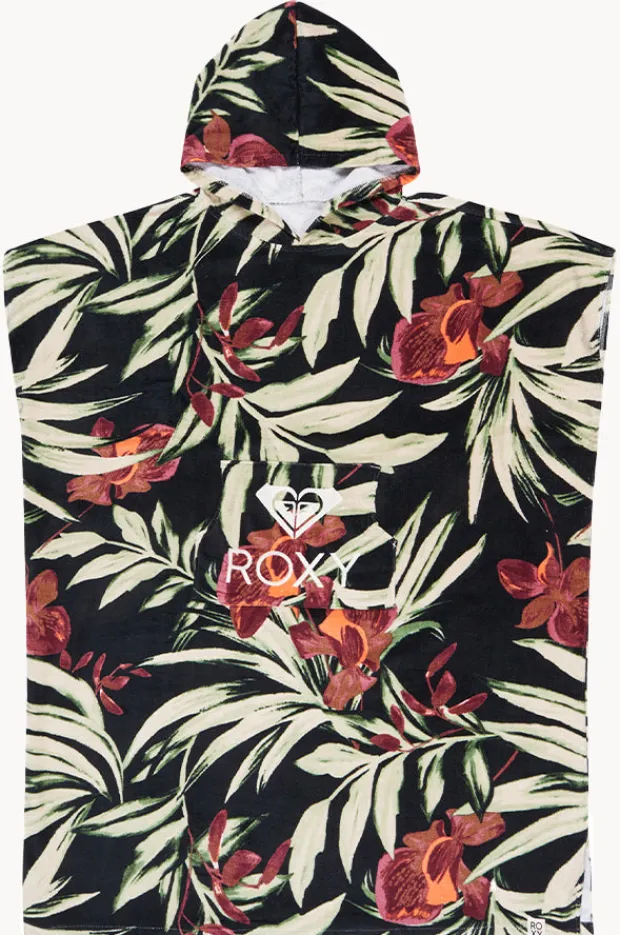 Women Roxy Wind Swept Floral Stay Magical Hooded Towel