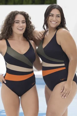 Women Zoggs Wrap Panel Classicback One Piece